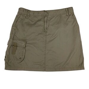 J Crew Short Cargo‎ Utility Skirt Womens 14 Olive 90s Grunge Military Streetwear